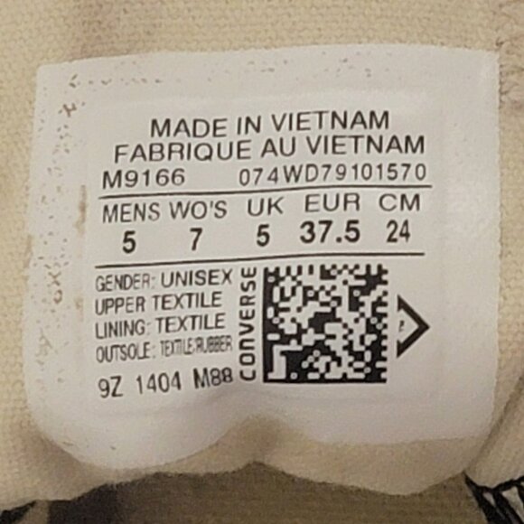 Classic Converse All Star Low Top Canvas Shoes. Unisex Men's 5, Women's 7. - Picture 8 of 8